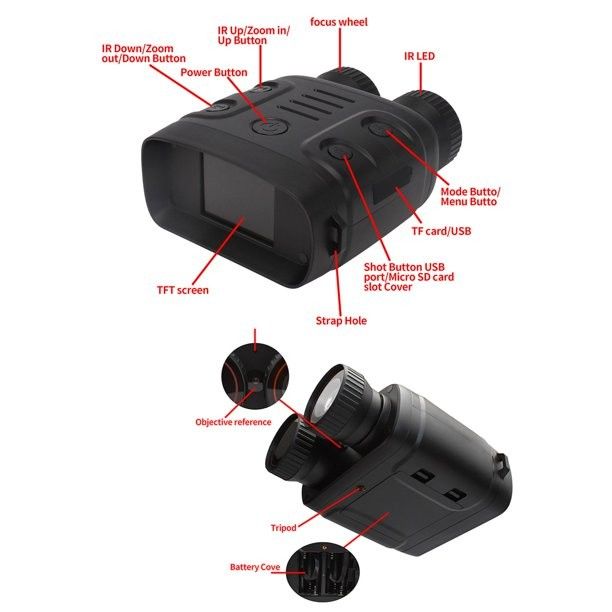 5V Digital Night Hero Binoculars 3800mAh Battery